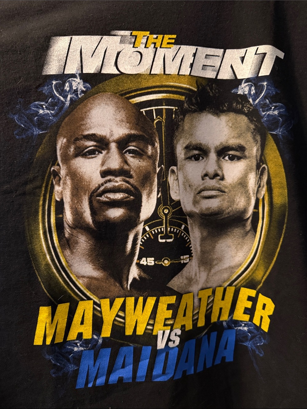 Mayweather vs Maidana 2014 Black Graphic Tee highly Mayweather collectible